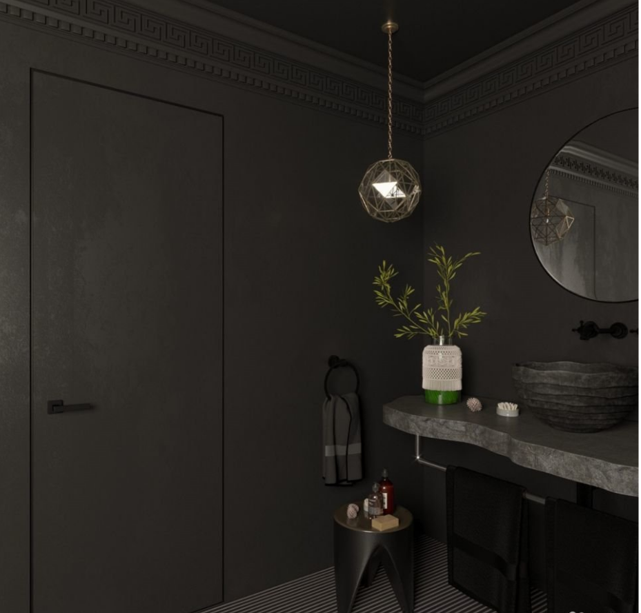 Скрытые двери по высоте